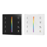 RGB and CCT 4 Zones RGB Slide Remote Control - Touch Glass Panel (100-240VAC Input)